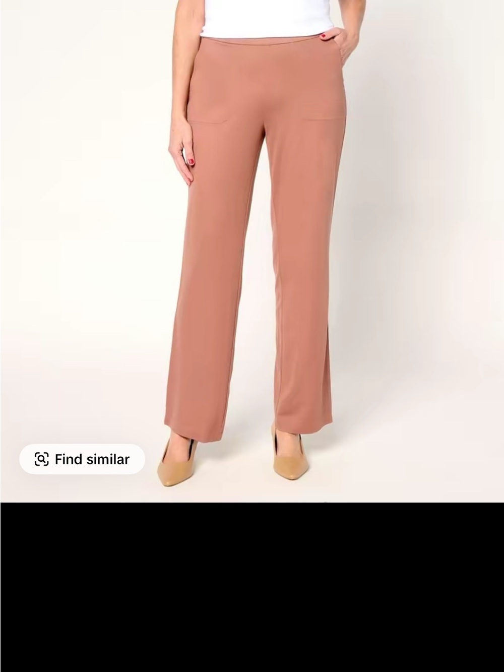 Isaac Mizrahi Wide-Leg Ponte Pants in pale oak (Rose Brown) size xxl